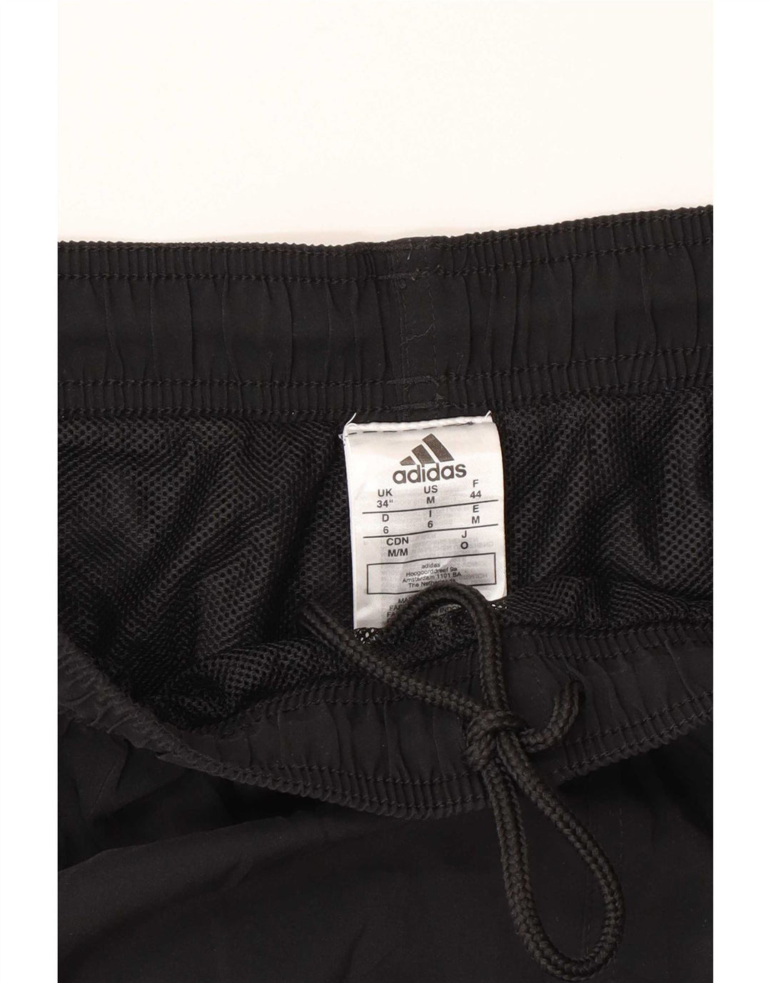 Adidas - Pantalones cortos deportivos regulares para hombre, tamaño grande, poliéster negro