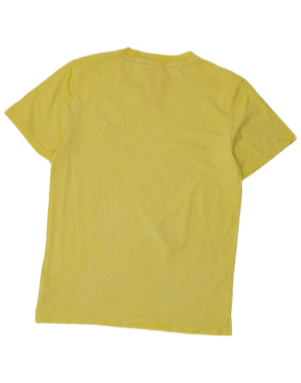 Camiseta Sun68 Hombre Top Algodón Amarillo Mediano