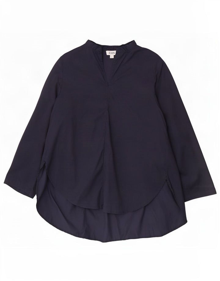 Cos Camisa tipo pulóver holgada para mujer EU 36 Small Azul marino Algodón
