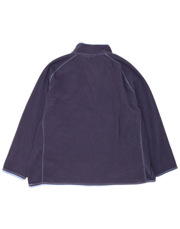 Mountain Warehouse Jersey de forro polar con cuello y cremallera para hombre EU 60 4XL Azul marino