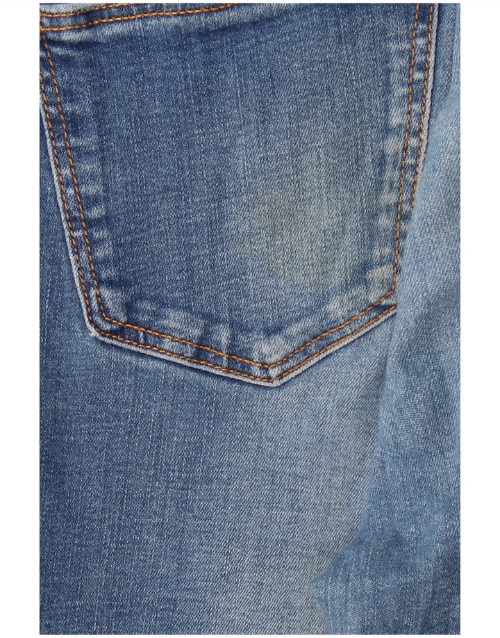 ZARA Vaqueros ajustados desgastados para mujer EU 38 Small W28 L28 Azul