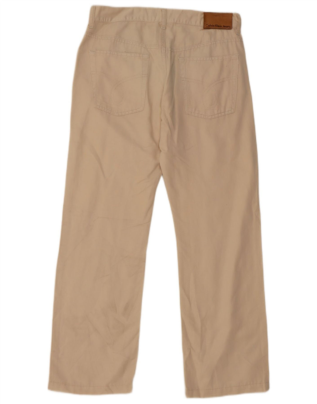 CALVIN KLEIN Pantalón casual recto para hombre W30 L29 Beige