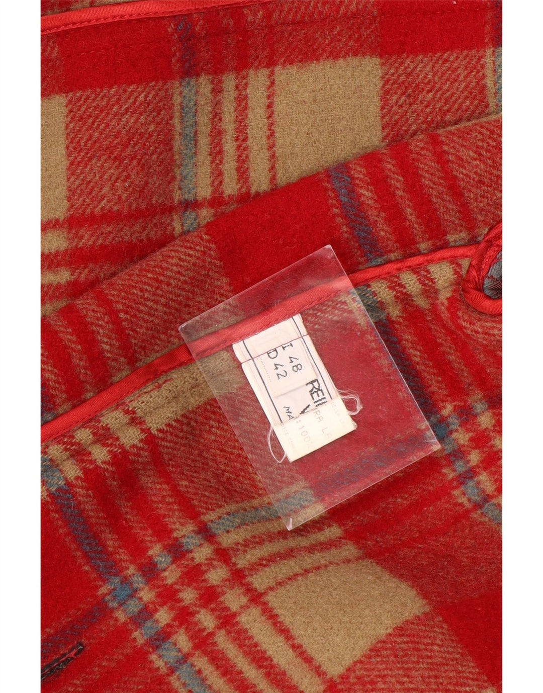 Trenca de mujer VINTAGE IT 48 XL Lana roja