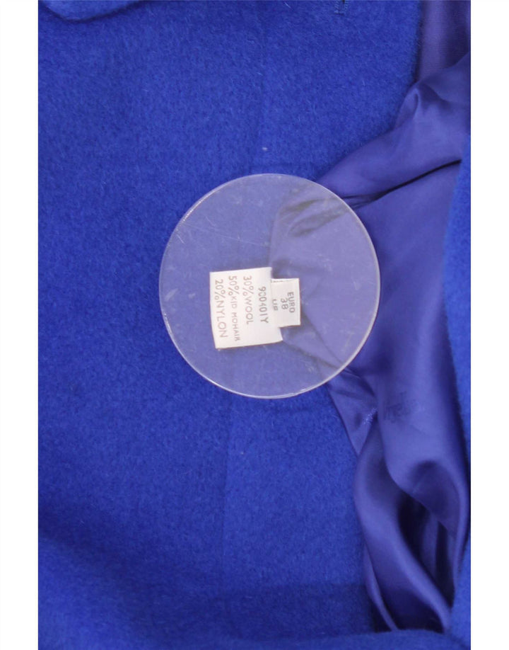 Viyella Abrigo extragrande para mujer Reino Unido 12 Mohair azul medio