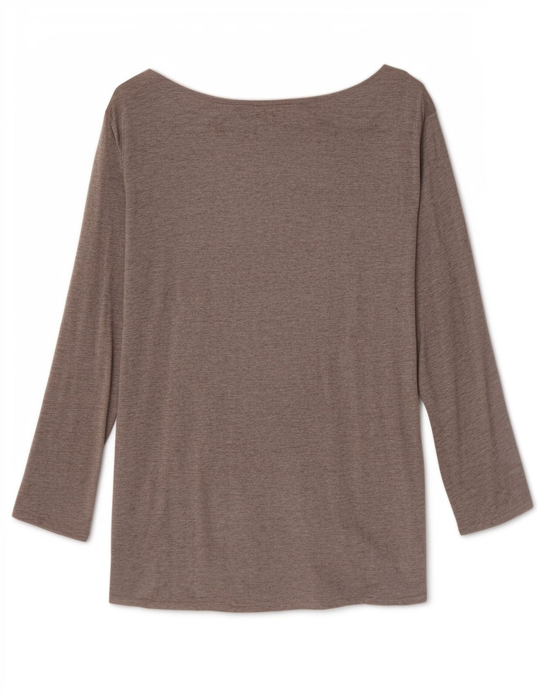 Massimo Dutti Top Mujer Manga 3/4 UK 42 Viscosa Gris Medio