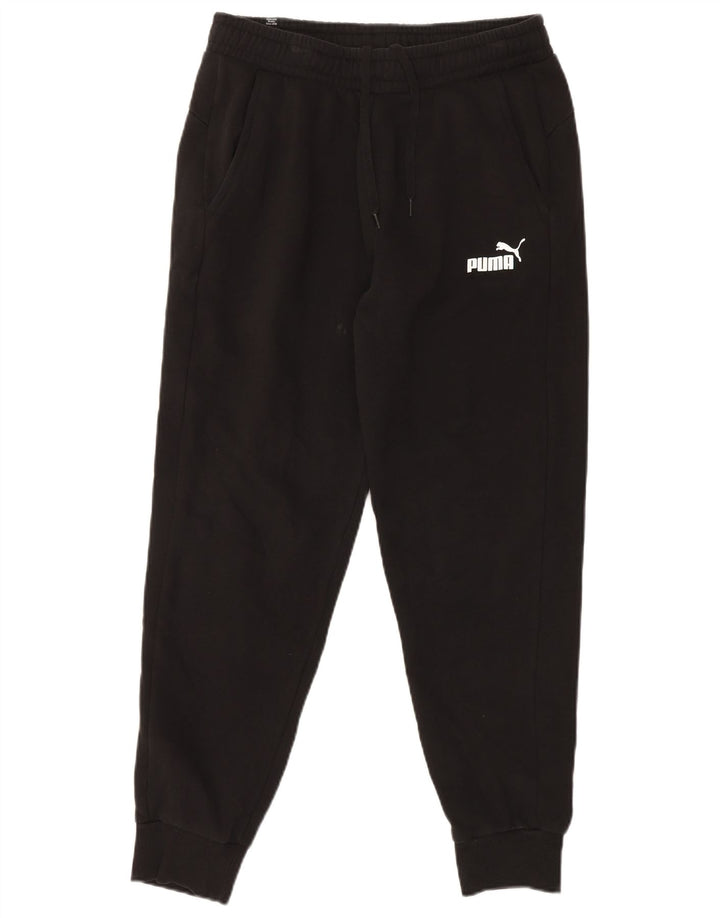 PUMA Pantalones de chándal para hombre Joggers Large Black Cotton