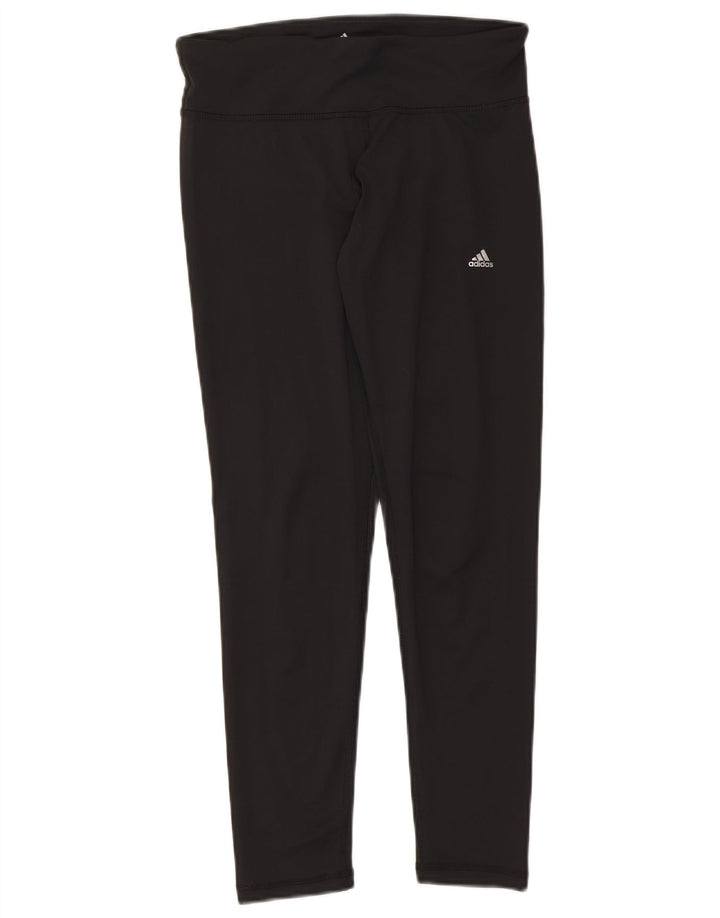 Adidas Leggings Climalite para mujer Reino Unido 12/14 Mediano Negro Poliéster