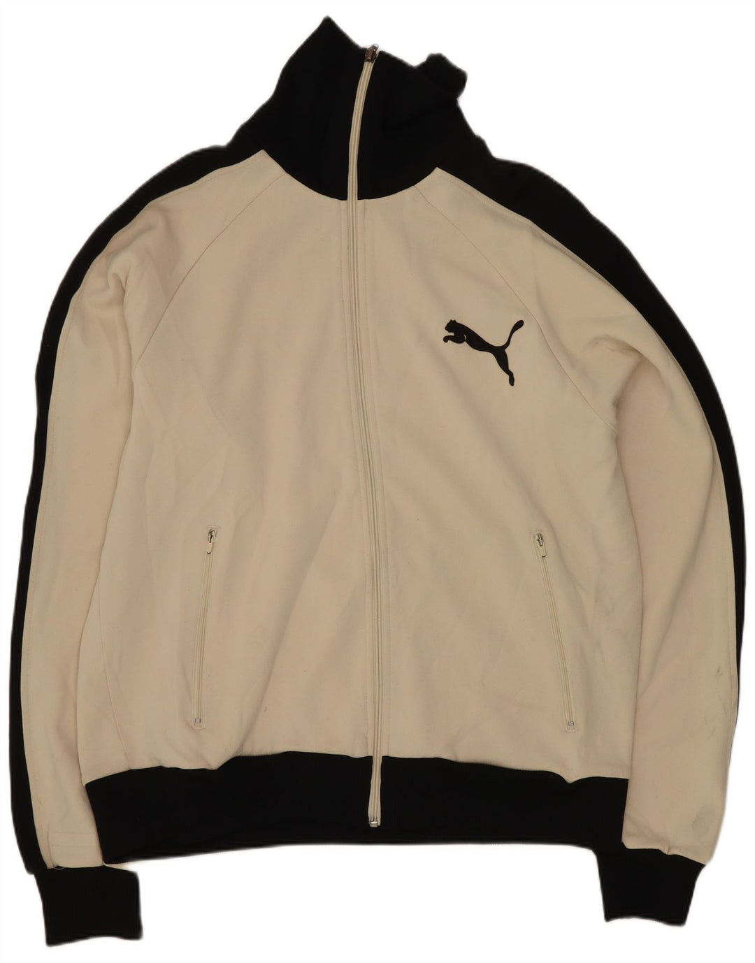 Puma Hombre Chándal Top Chaqueta Grande Beige Colorblock Poliéster