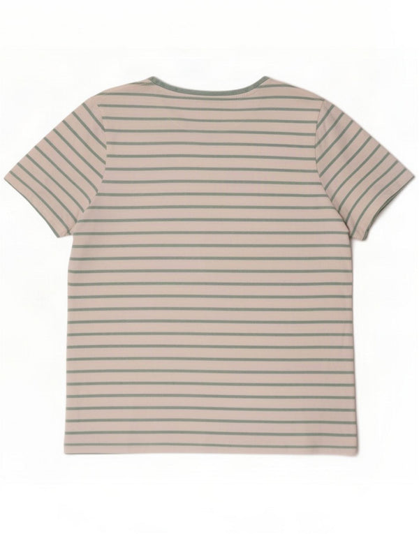 Camiseta para mujer Fat Face UK 46 Grande Algodón a rayas blancas