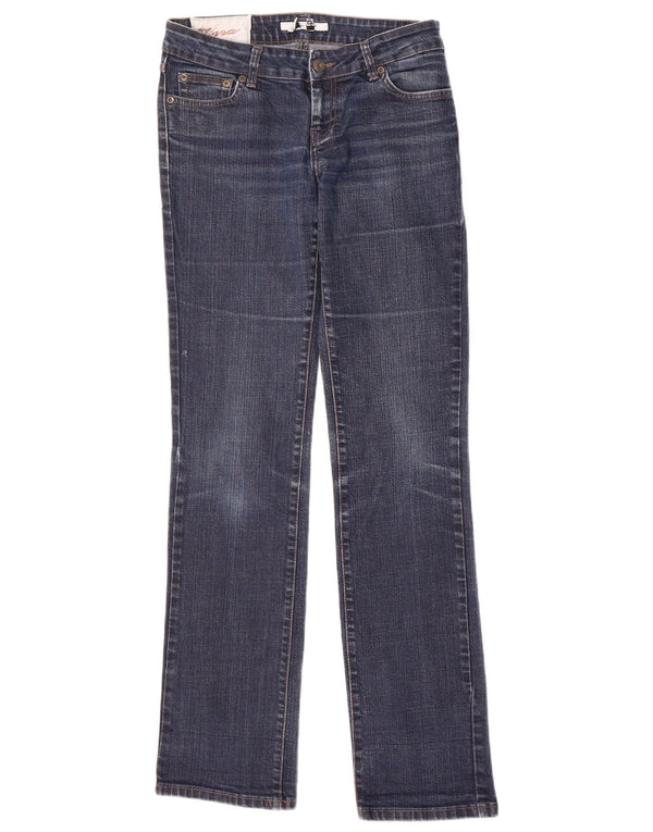 Zara Jeans Rectos Para Mujer EU 38 Small W28 L34 Algodón Azul