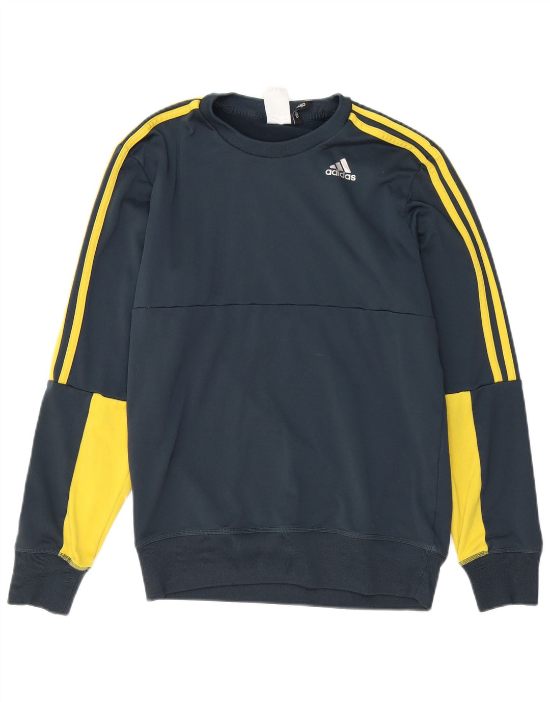 ADIDAS Hombre Climalite Sudadera Jersey Pequeño Verde Colorblock Poliéster
