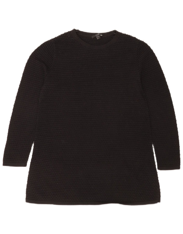 Cos Top Mujer Manga Larga UK 10 Small Algodón Negro