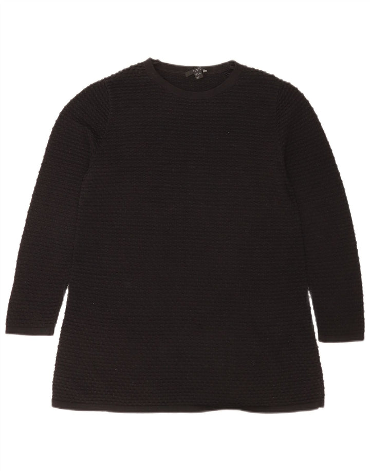 Cos Top Mujer Manga Larga UK 10 Small Algodón Negro