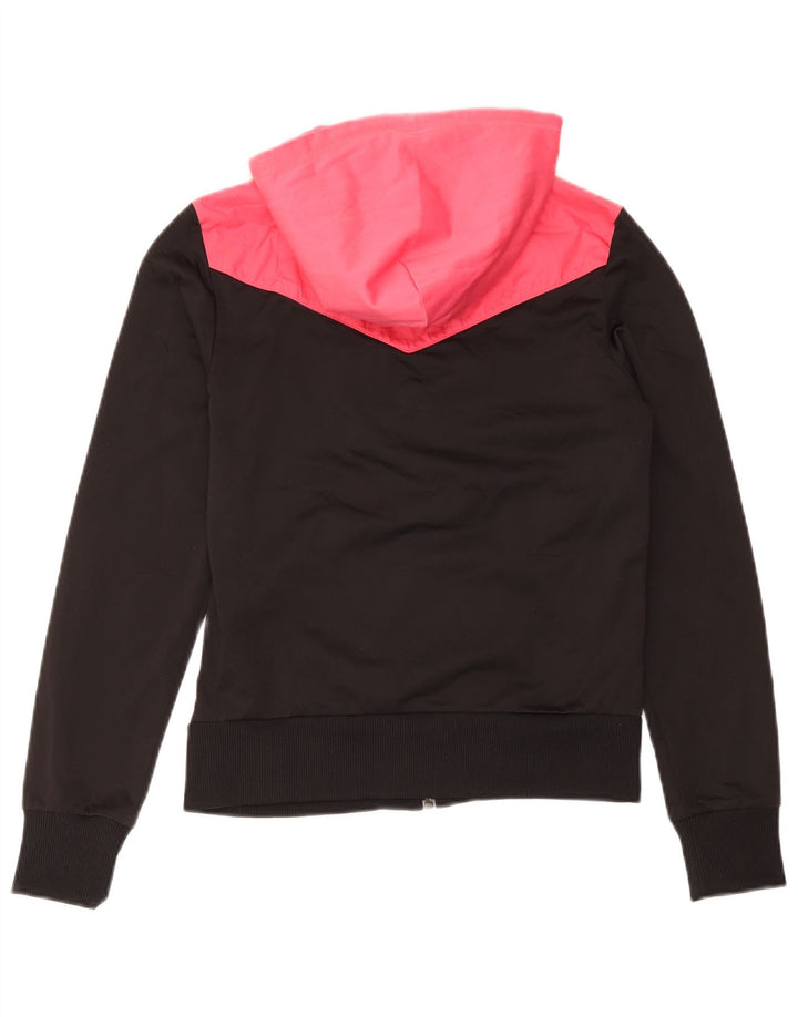 Puma Sudadera con capucha y cremallera para mujer UK 40 Mediano Negro Colorblock Poliéster