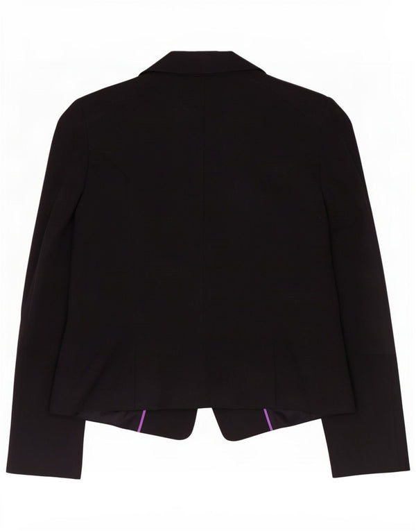 Chaqueta tipo blazer de 1 botón para mujer Oasis UK 42 Mediana Algodón negro
