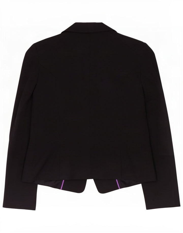 Chaqueta tipo blazer de 1 botón para mujer Oasis UK 42 Mediana Algodón negro