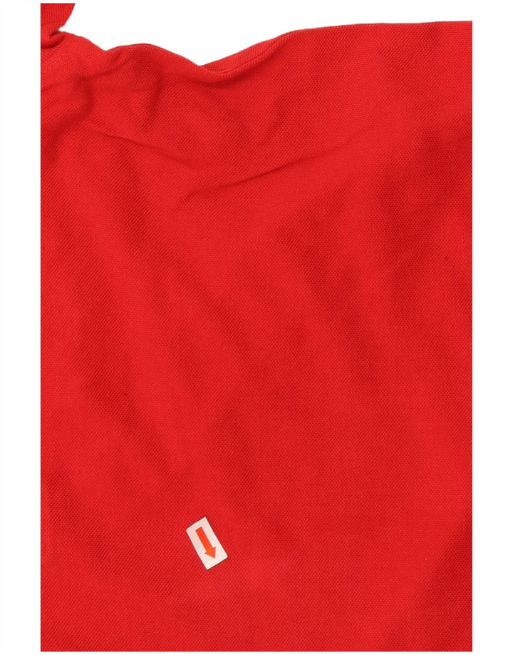 LYLE & SCOTT Boys Polo Shirt 12-13 Years Red Cotton