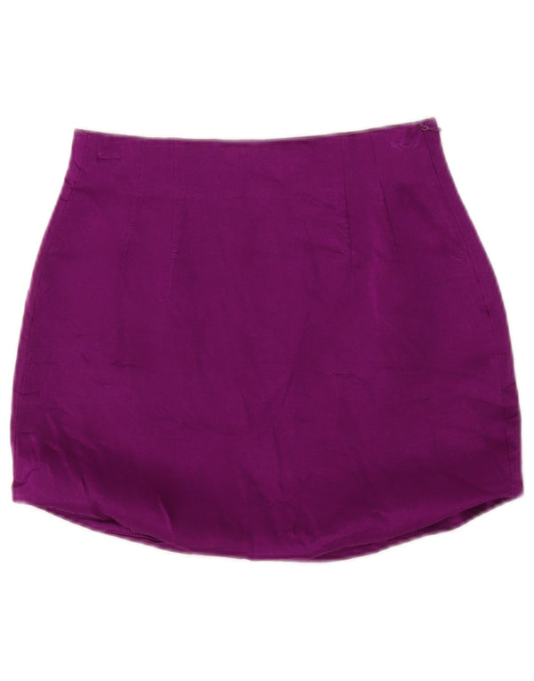 Zara Minifalda De Cintura Alta Para Mujer Pequeña W24 Púrpura