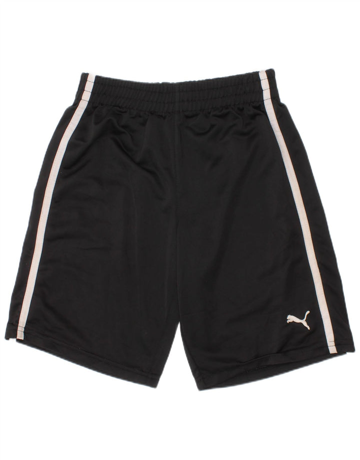 Puma Pantalones cortos deportivos para niño 6-7 años Negro Poliéster