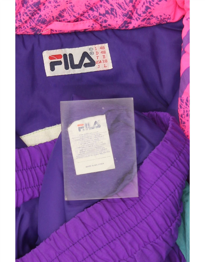 FILA Chaqueta de esquí holgada para hombre IT 48 Medium Multicolor Colourblock