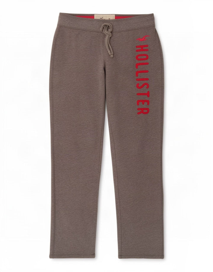 Hollister Pantalones De Chándal Gráficos Para Mujer UK 44 Gris Medio