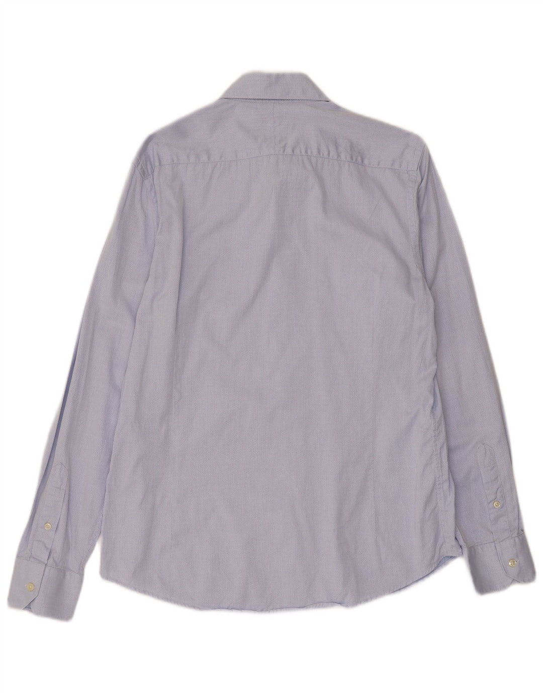 Camisa Massimo Dutti Hombre Talla 41 Mediana Azul Argyle/Diamante