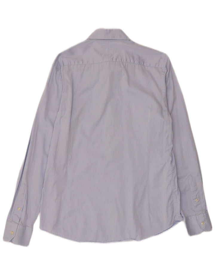 Camisa Massimo Dutti Hombre Talla 41 Mediana Azul Argyle/Diamante