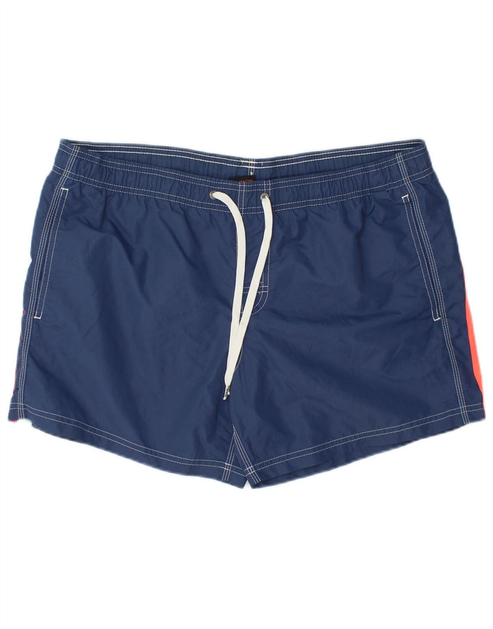 Sundek - Bañador para hombre, talla grande, color azul marino, a rayas
