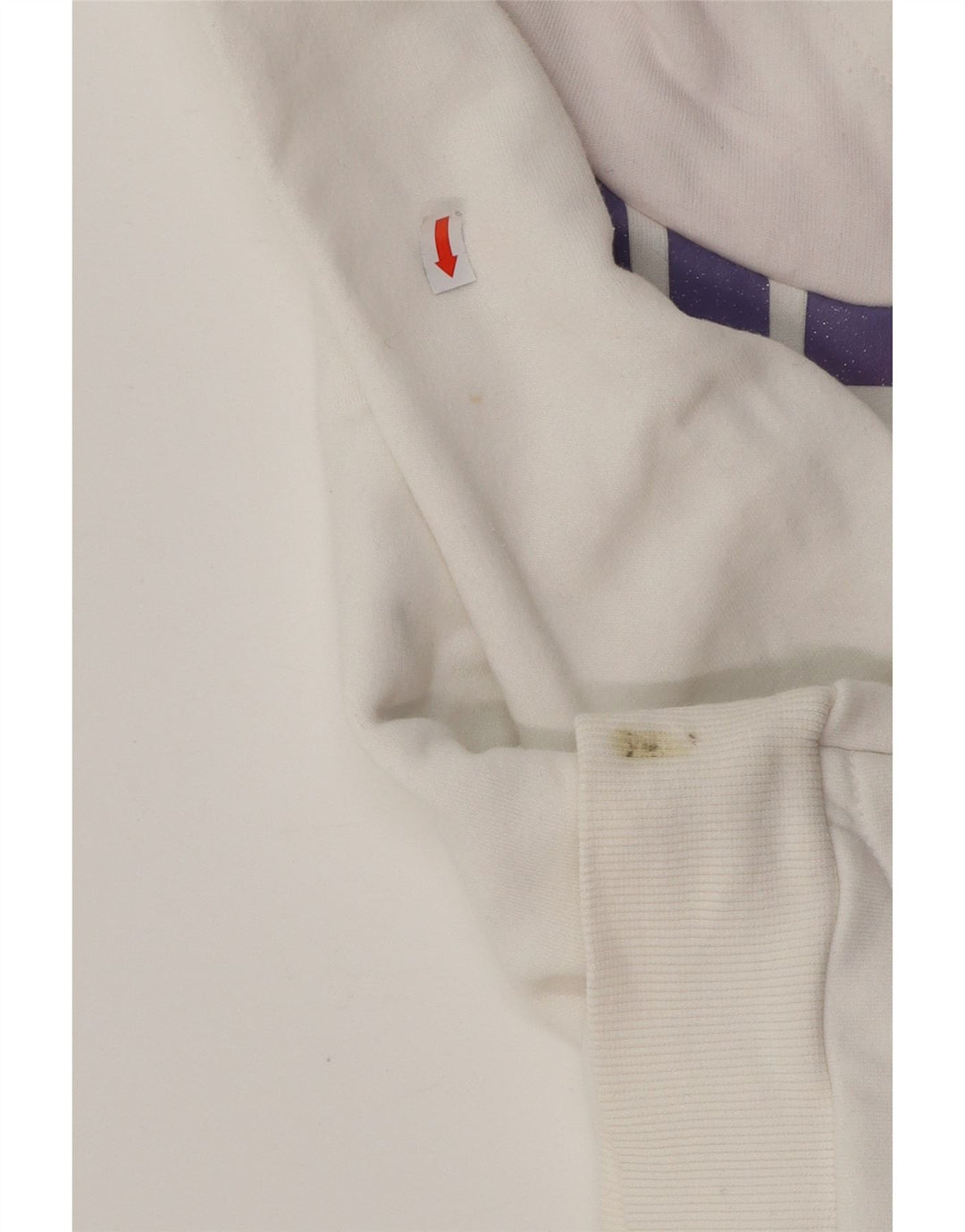 PUMA Jersey con capucha gráfica para mujer UK 8 Small White Cotton