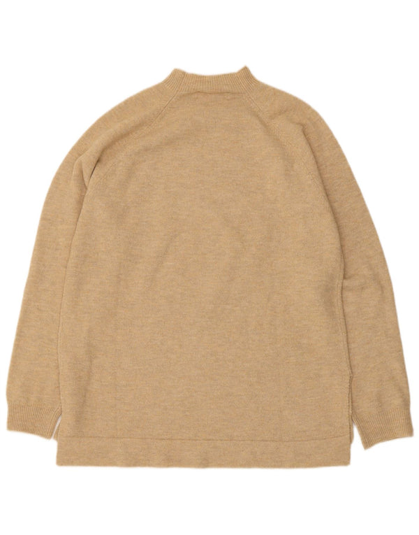 Indi & Cold Suéter extragrande con cuello de tortuga para mujer UK 10 Small Beige