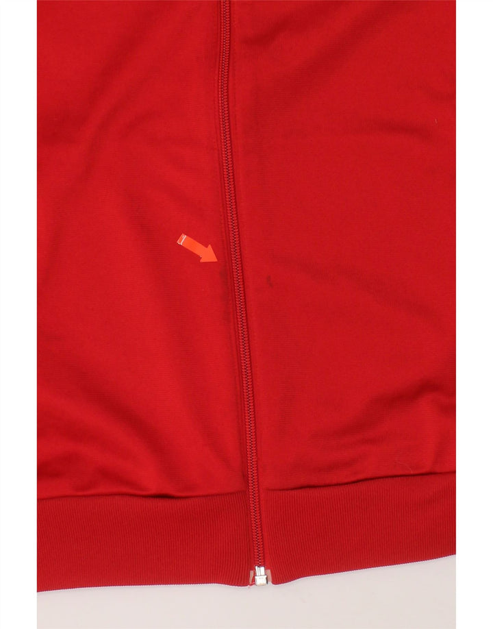 ADIDAS Boys Tracksuit Top Jacket 13-14 Years XL Red Colourblock Polyester Vintage Adidas and Second-Hand Adidas from Messina Hembry 