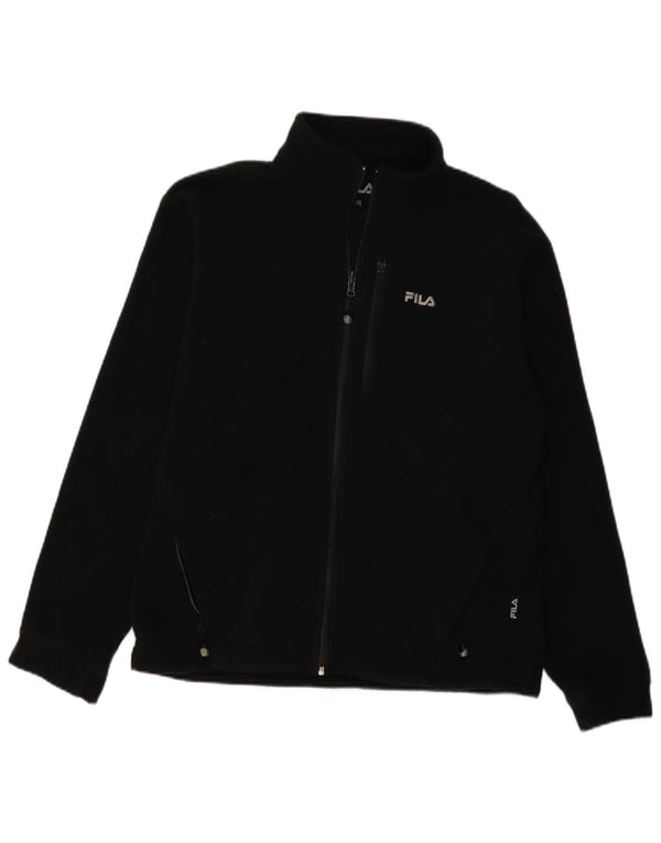 FILA Chaqueta polar para hombre UK 40 Large Poliéster negro