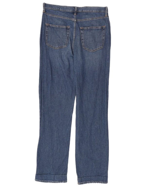 Gap Vaqueros Sueltos De Tiro Alto para Mujer UK 10 Small W30 L31 Azul