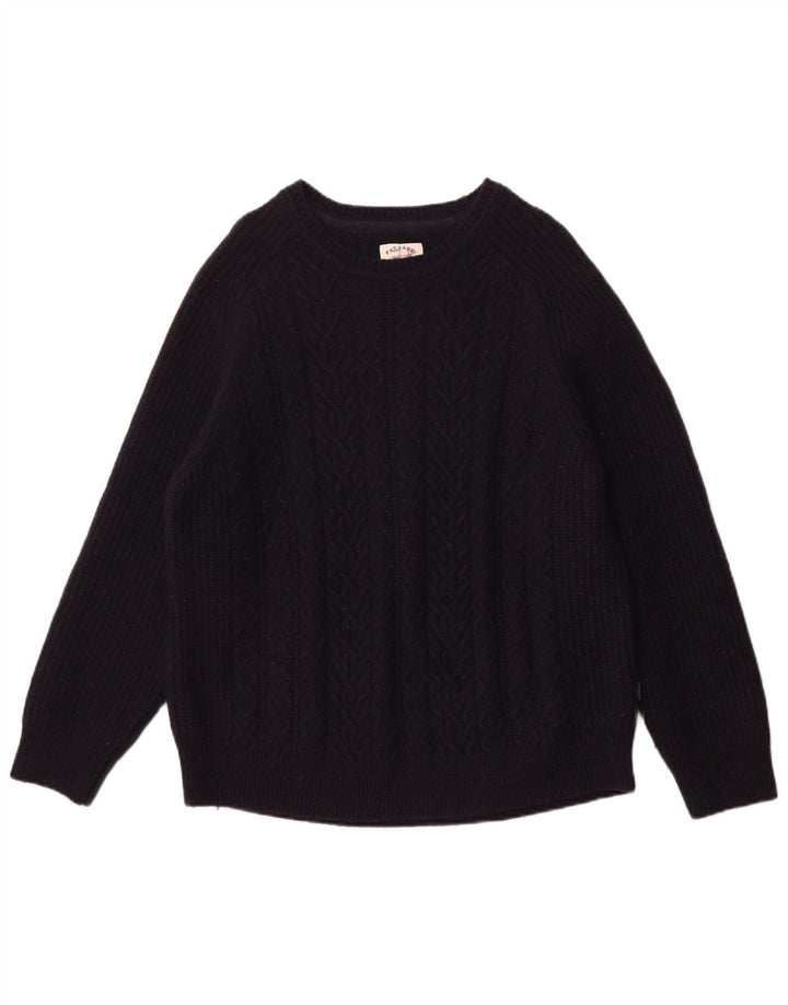 Suéter tipo jersey con cuello redondo para mujer de Fat Face UK 22 3XL Lana azul marino