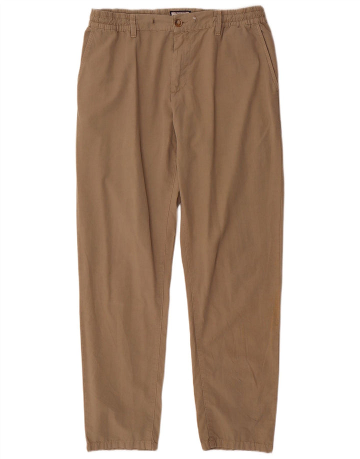 Carrera Pantalón Chino Regular Fit para Hombre Mediano W32 L30 Beige