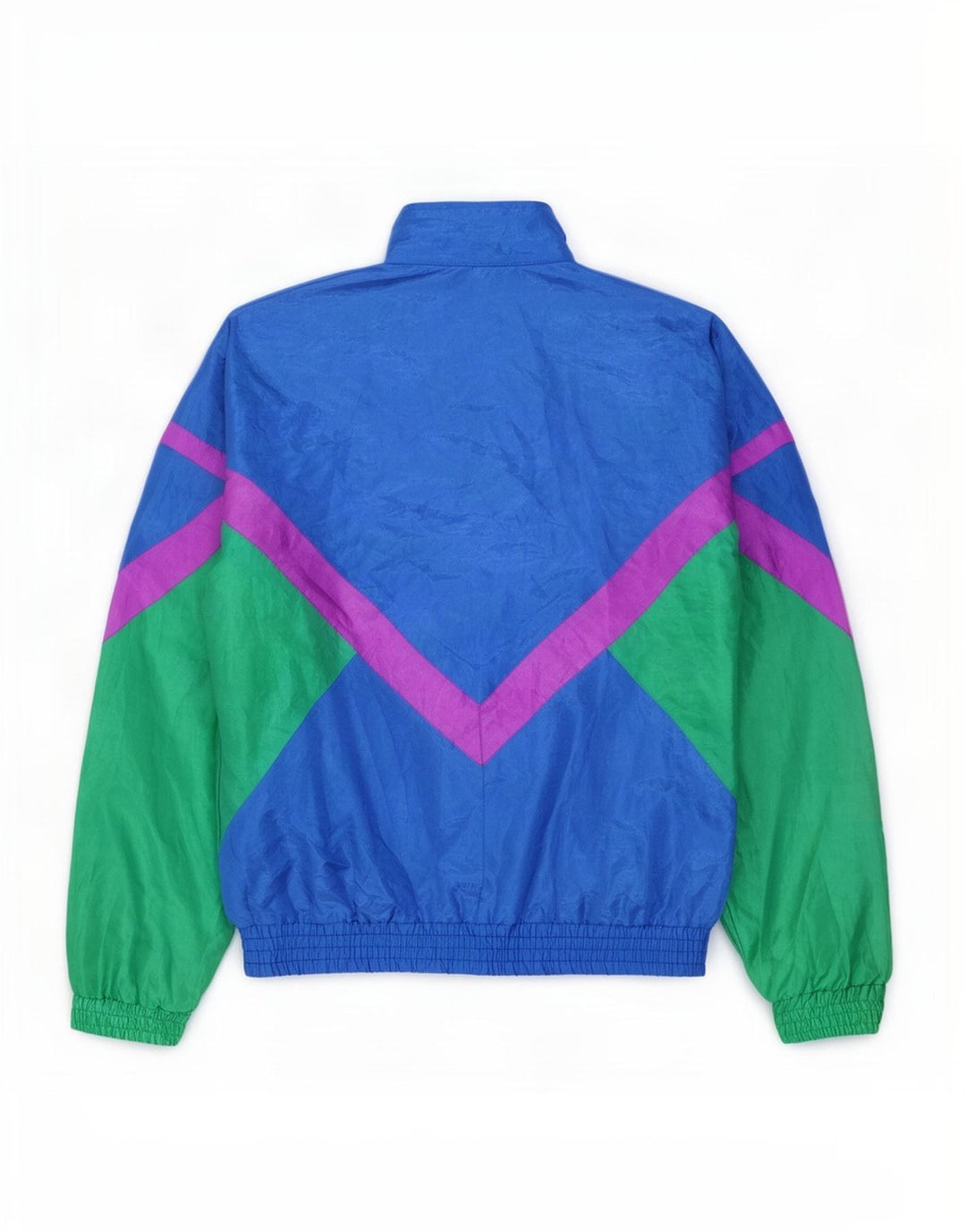 Creation Chaqueta superior de chándal con gráfico para hombre, 2XL, nailon color block azul