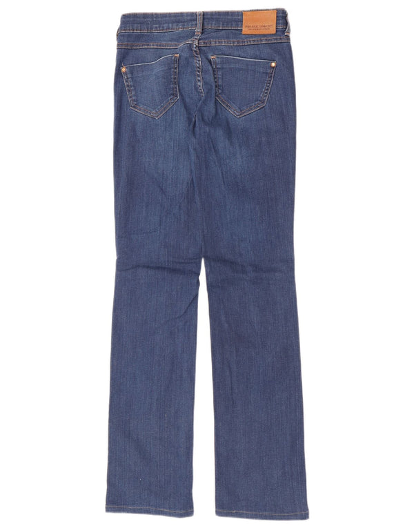 Zara Womens Z1975 Mid Rise Bootcut Jeans EU 34 2XS W24 L31 Blue