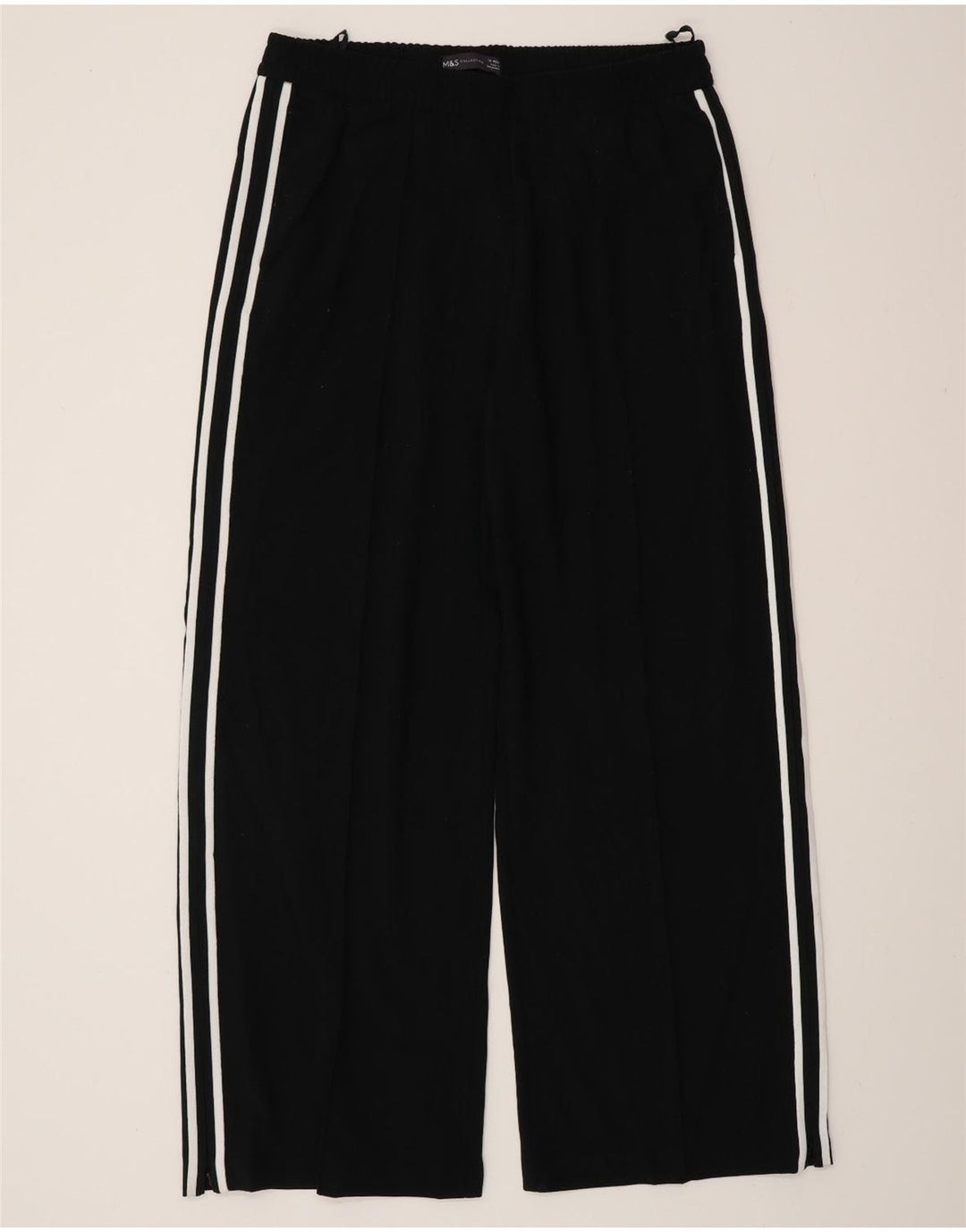 Marks & Spencer Pantalones de chándal para mujer UK 44 Mediano Negro Poliéster