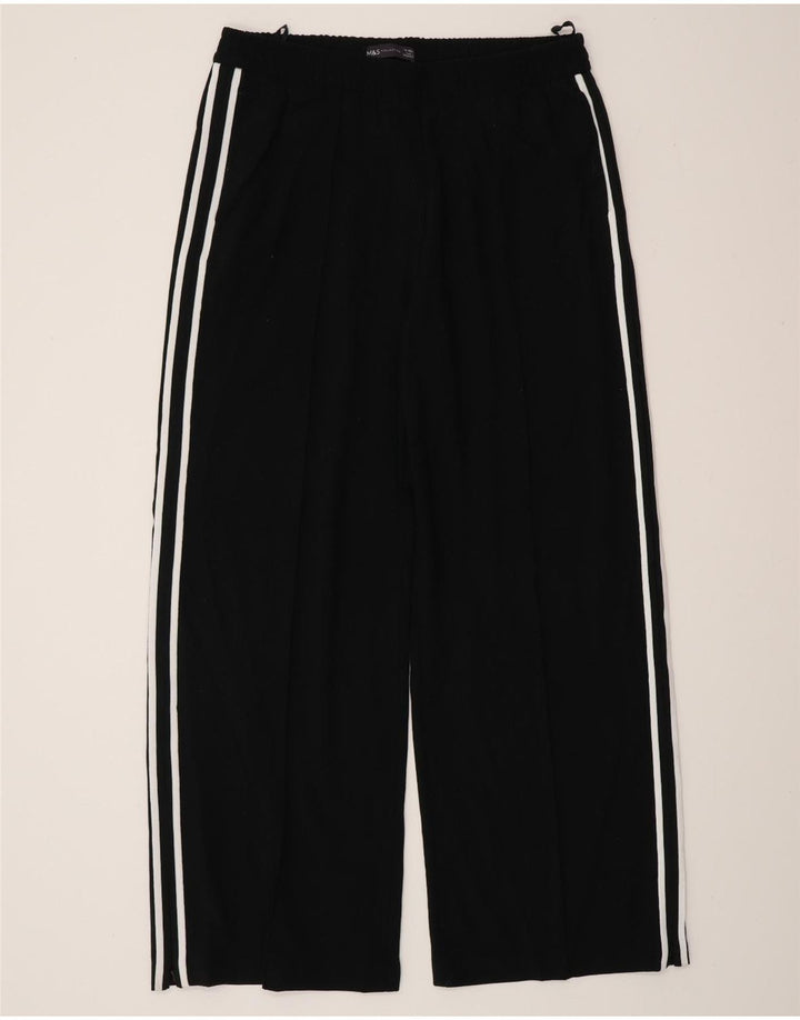 Marks & Spencer Pantalones de chándal para mujer UK 44 Mediano Negro Poliéster