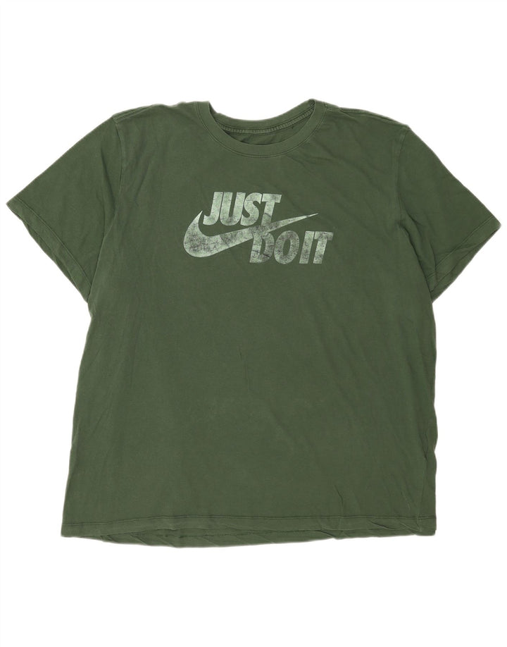 Nike Camiseta gráfica para hombre Top 2XL Verde