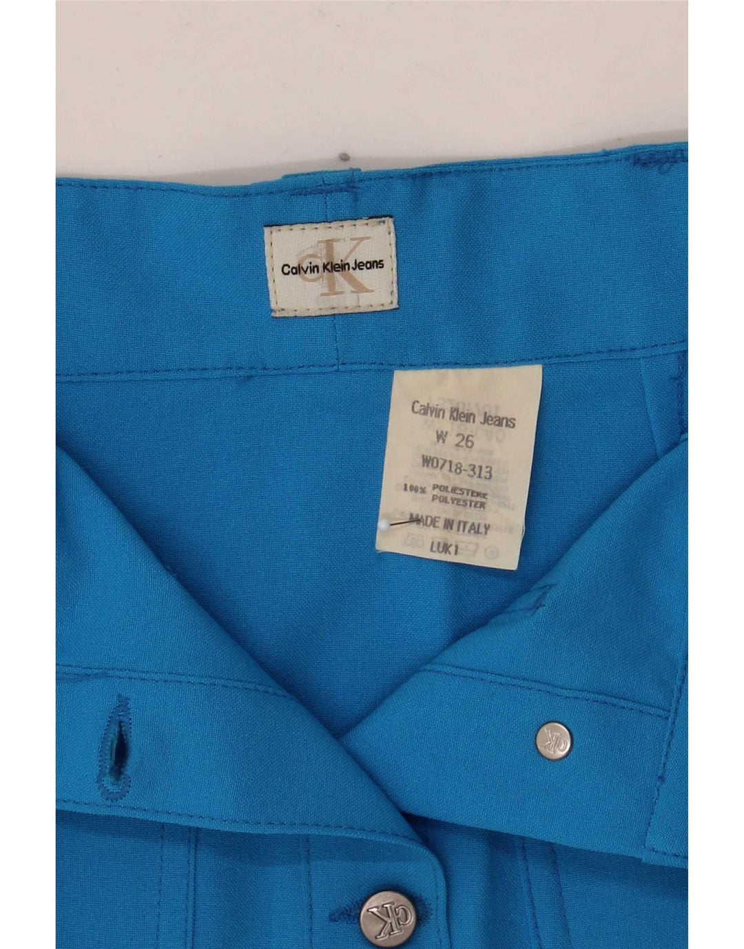 Minifalda Calvin Klein para mujer W26 Poliéster azul pequeño