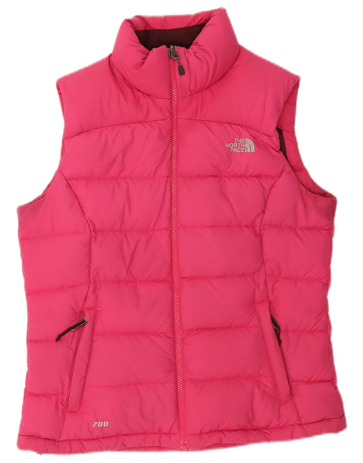 The North Face Chaleco acolchado para mujer UK 10 Pequeño poliéster rosa