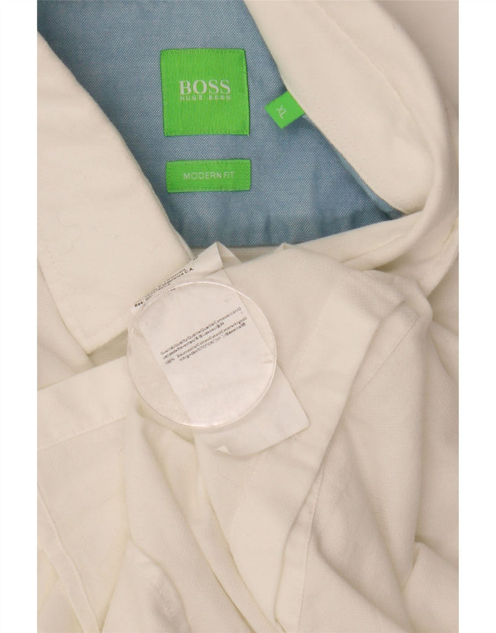Camisa Hugo Boss Hombre Modern Fit XL Algodón Blanco
