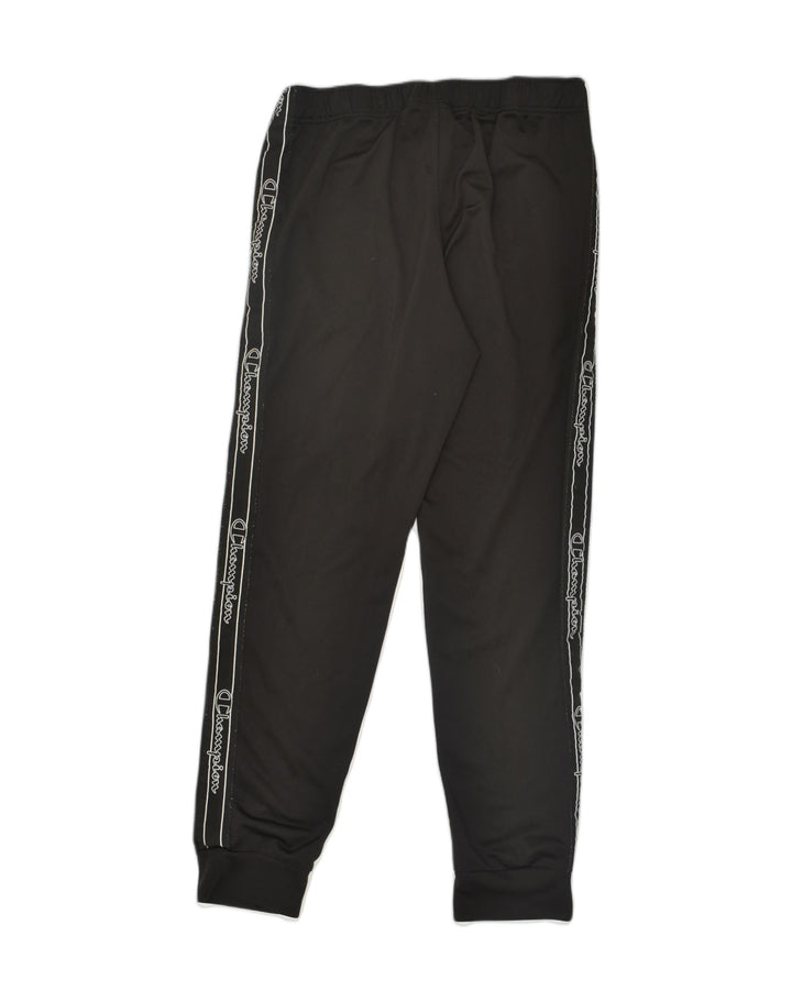 CHAMPION Pantalones de chándal con estampado gráfico para hombre Joggers Large Poliéster negro