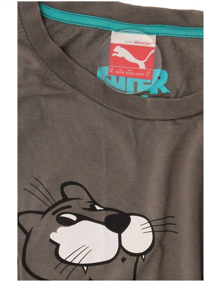 PUMA Camiseta gráfica para hombre Top XL Gris
