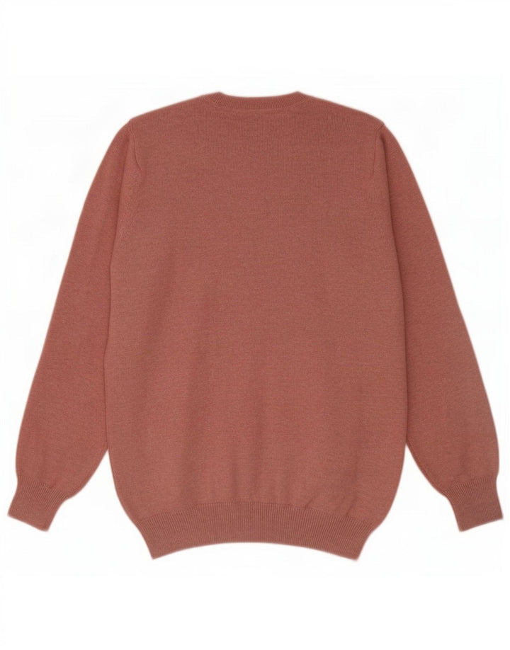 Marks & Spencer Suéter con Cuello en V para Hombre Pequeño Algodón Rosa