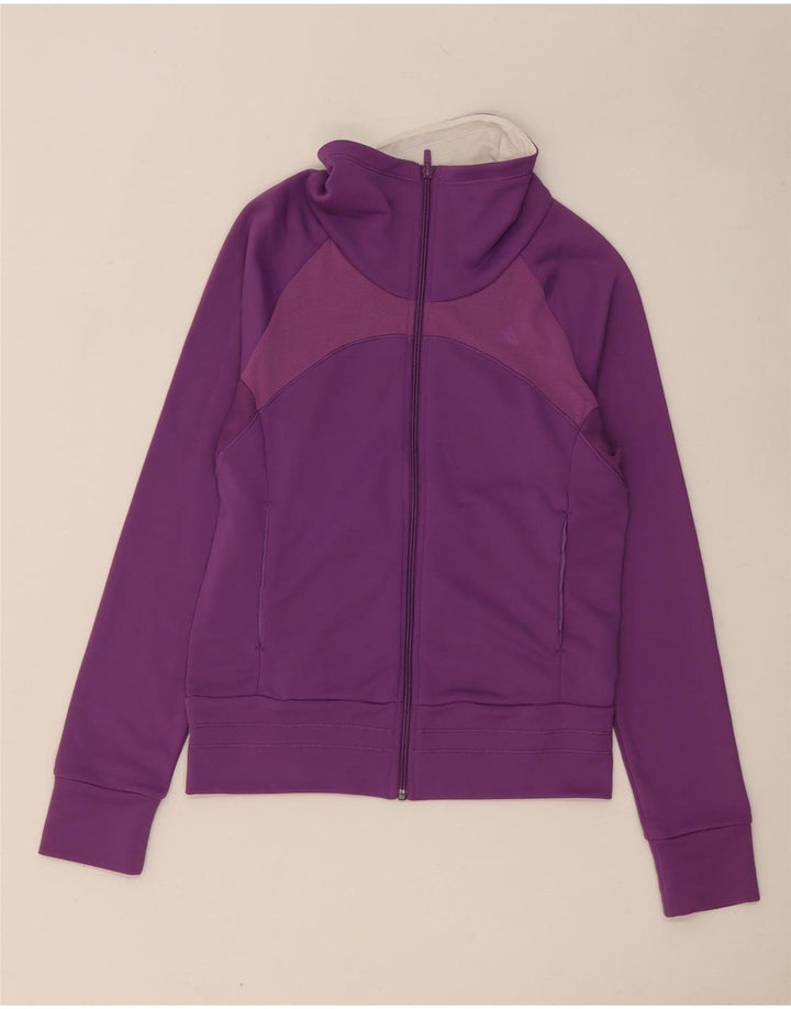 Adidas Mujer Climacool Chándal Top Chaqueta Reino Unido 12 Medio Púrpura