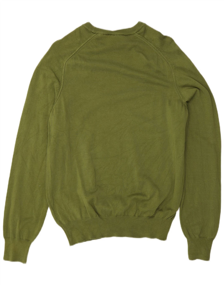 Timberland Jersey De Cuello Redondo Para Hombre Jersey De Algodón Caqui Medio