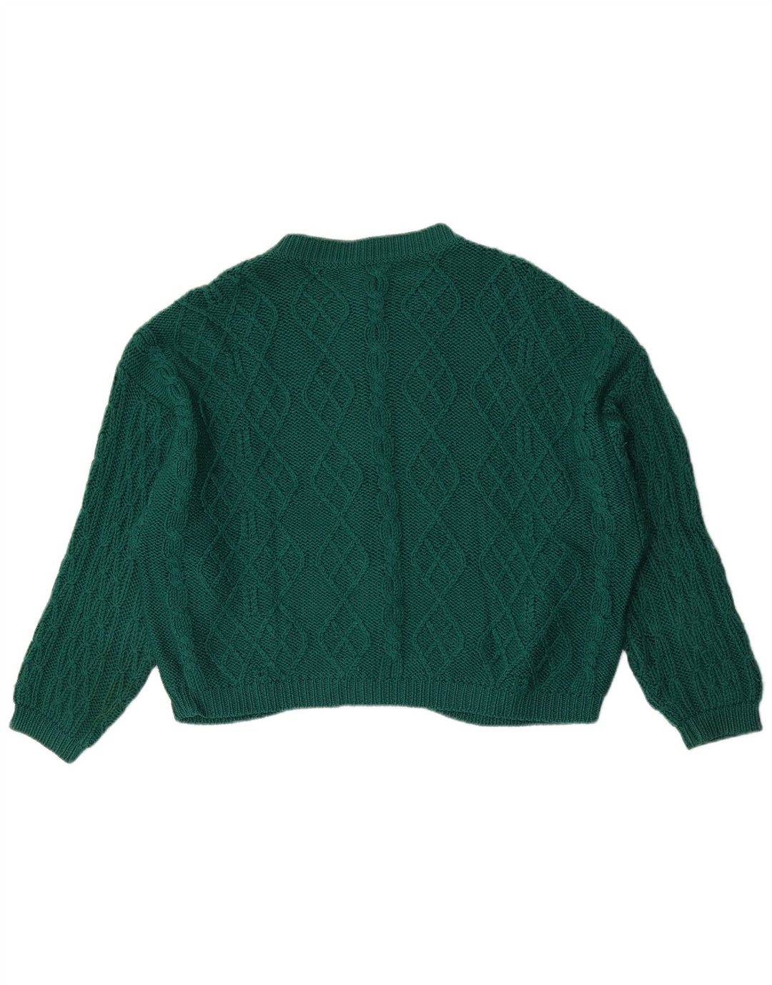 Benetton Cárdigan Mujer UK 46 Large Lana Verde