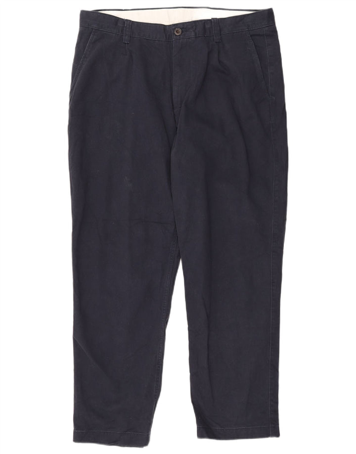 JOHN LEWIS Pantalón chino de corte relajado para hombre W36 L29 Algodón azul marino
